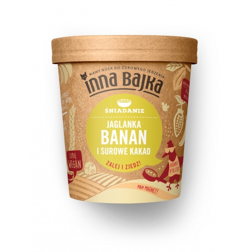 Jaglanka Banan i Surowe Kakao