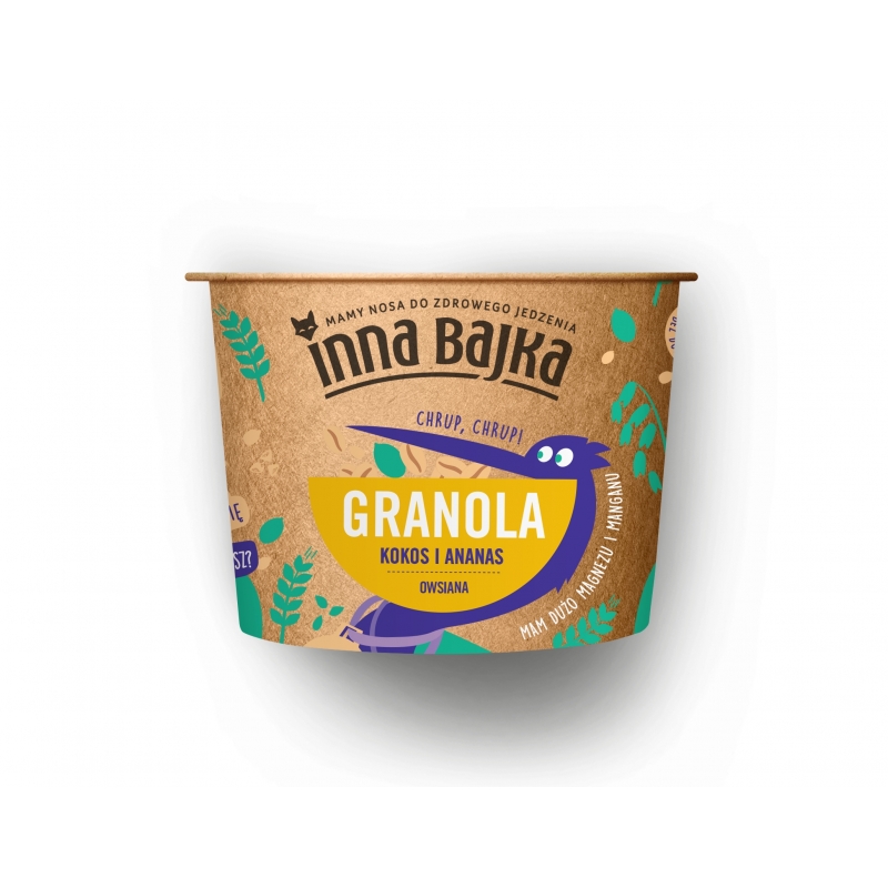 GRANOLA OWSIANA KOKOS I ANANAS 60g