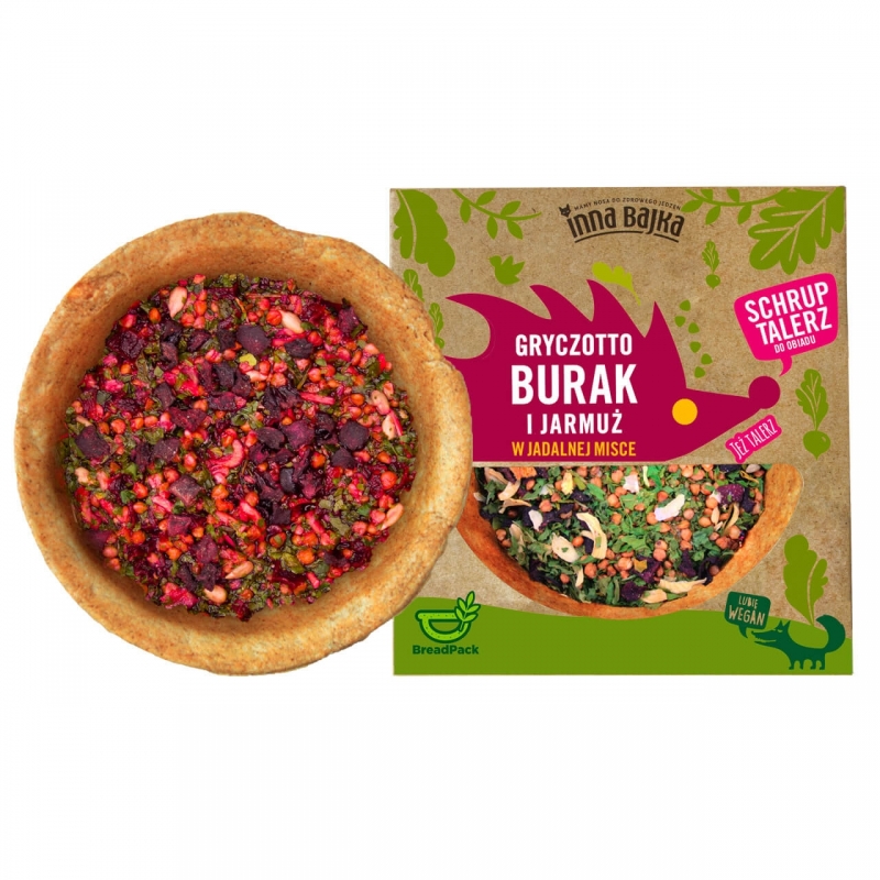 GRYCZOTTO BURAK I JARMUŻ W JADALNEJ MISCE