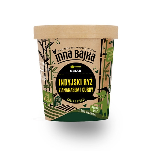 Indyjski Brązowy Ryż z Ananasem i Curry