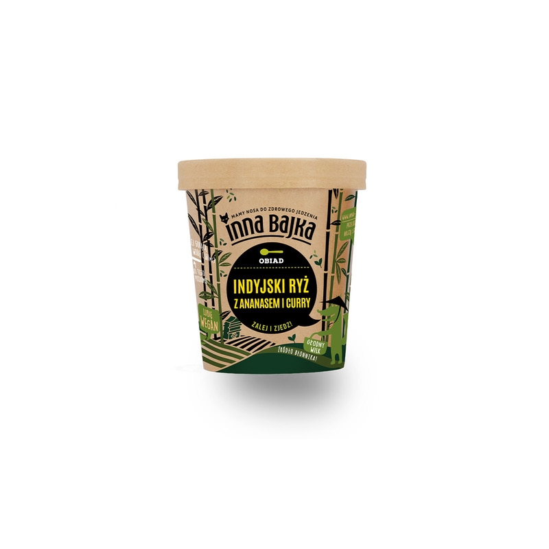 Indyjski Brązowy Ryż z Ananasem i Curry