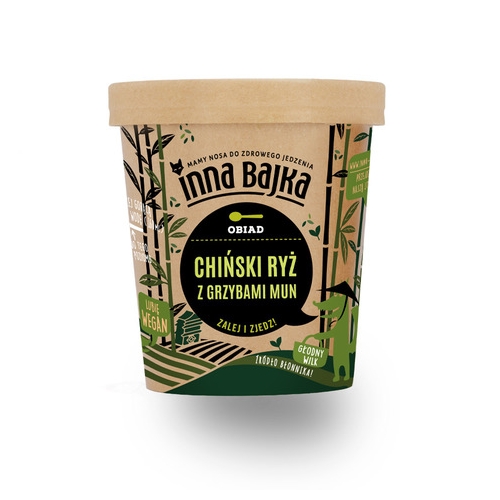 Chiński Brązowy Ryż z Grzybami Mun